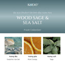 Wood Sage & Sea Salt Fragrance Oil Reed Diffuser Set