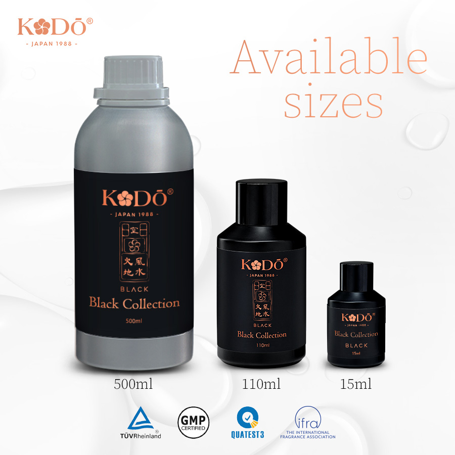 Các size tinh dầu nước hoa bst black