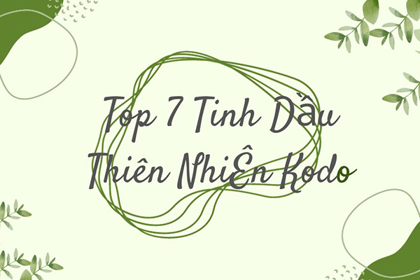 top 7 tinh dầu thiên nhiên kodo