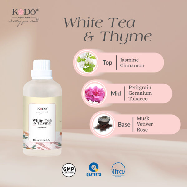 Tinh Dầu Cao Cấp White Tea & Thyme Kodo